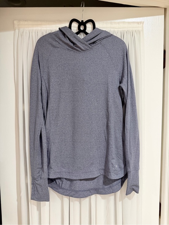 Tops - Heathered Slate Gray Pullover Hoodie